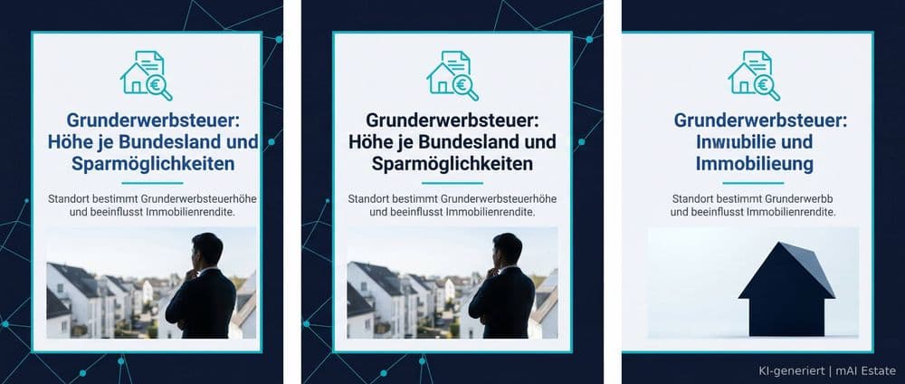 Grunderwerbsteuer: Höhe je Bundesland und Sparmöglichkeiten – Immobilienmarkt Deutschland | KI-generiert mAI Estate