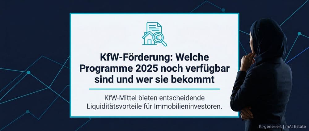 KfW-Förderung: Welche Programme 2025 noch verfügbar sind und wer sie bekommt – Immobilienmarkt Deutschland | KI-generiert mAI Estate