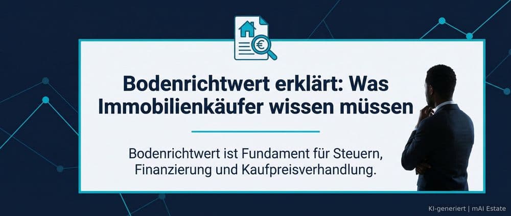 Bodenrichtwert erklärt: Was Immobilienkäufer wissen müssen – Immobilienmarkt Deutschland | KI-generiert mAI Estate