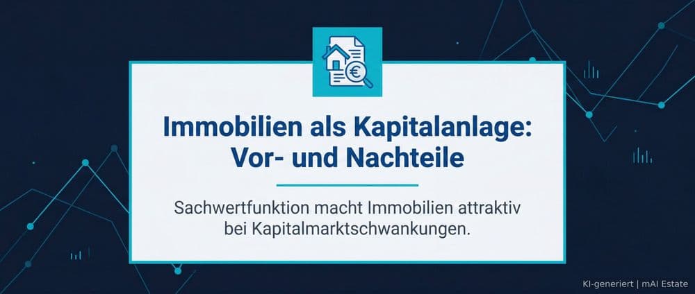 Immobilien als Kapitalanlage: Vor- und Nachteile – Immobilienmarkt Deutschland | KI-generiert mAI Estate