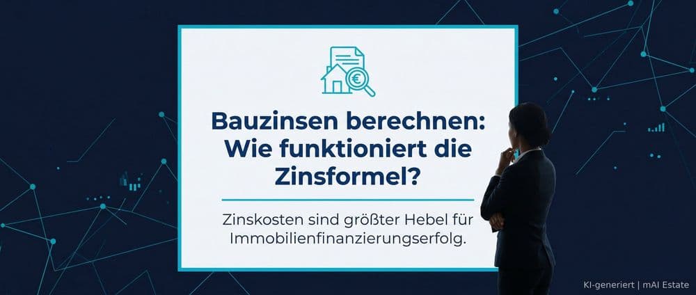 Bauzinsen berechnen: Wie funktioniert die Zinsformel? – Immobilienmarkt Deutschland | KI-generiert mAI Estate