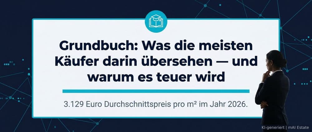 Grundbuch: Was die meisten Käufer darin übersehen — und warum es teuer wird – Immobilienmarkt Deutschland | KI-generiert mAI Estate