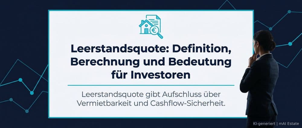 Leerstandsquote: Definition, Berechnung und Bedeutung für Investoren – Immobilienmarkt Deutschland | KI-generiert mAI Estate