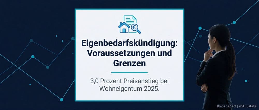 Eigenbedarfskündigung: Voraussetzungen und Grenzen – Immobilienmarkt Deutschland | KI-generiert mAI Estate
