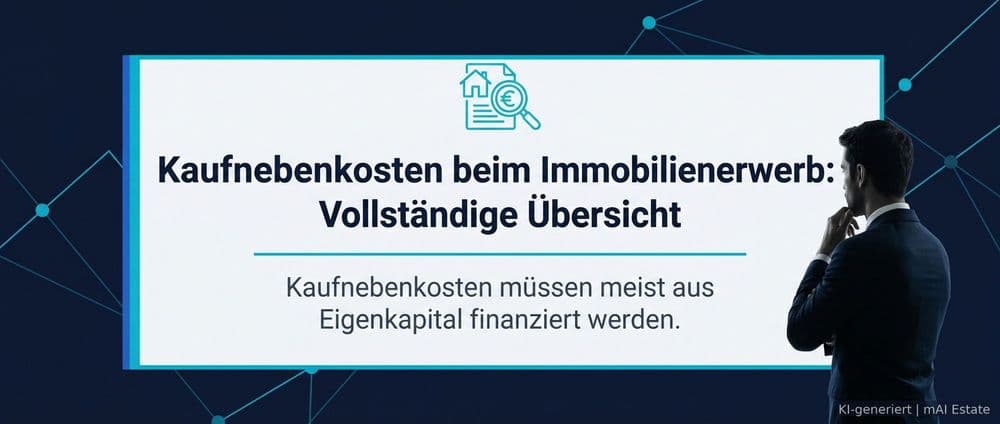 Kaufnebenkosten beim Immobilienerwerb: Vollständige Übersicht – Immobilienmarkt Deutschland | KI-generiert mAI Estate