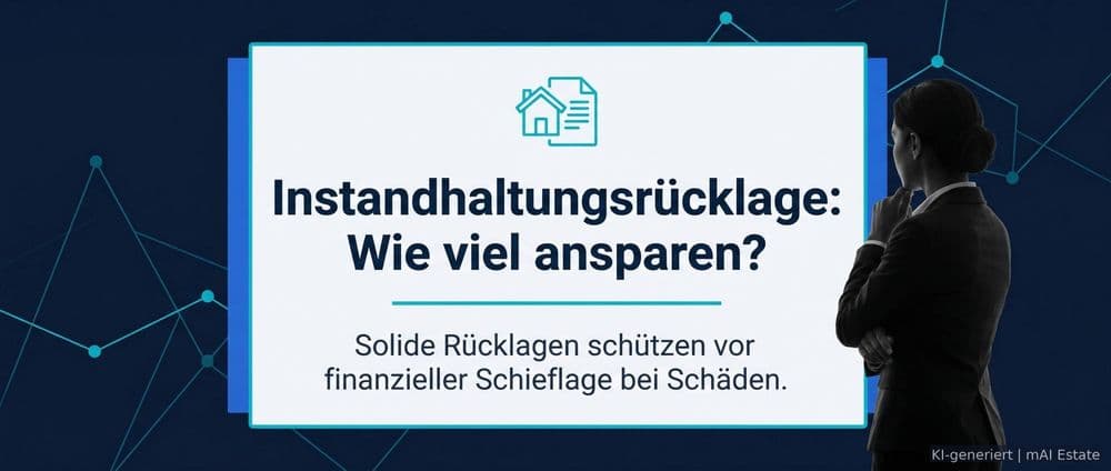 Instandhaltungsrücklage: Wie viel ansparen? – Immobilienmarkt Deutschland | KI-generiert mAI Estate