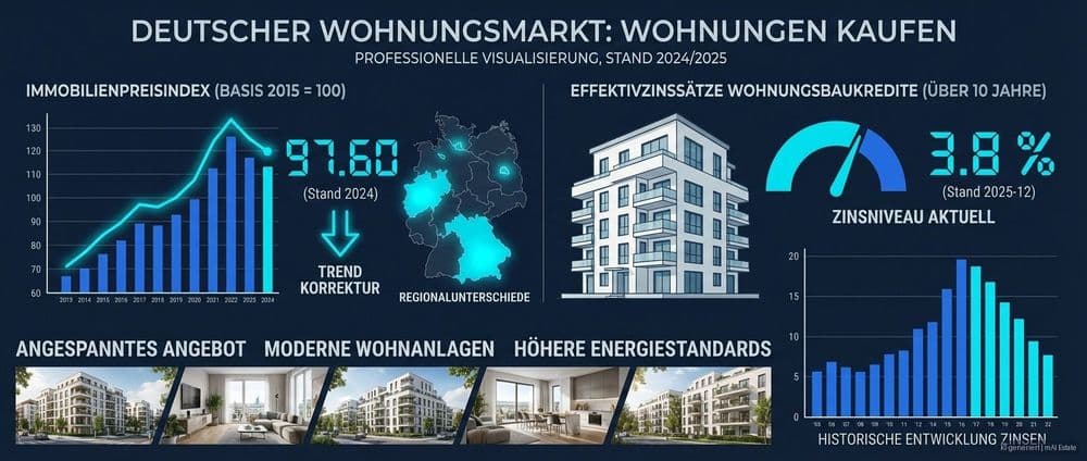 wohnungen kaufen – Immobilienmarkt Deutschland | KI-generiert mAI Estate