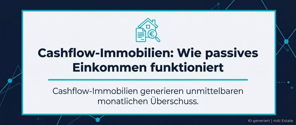 Cashflow-Immobilien: Wie passives Einkommen funktioniert – Immobilienmarkt Deutschland | KI-generiert mAI Estate
