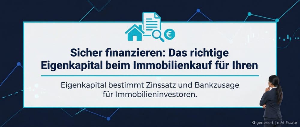 Sicher finanzieren: Das richtige Eigenkapital beim Immobilienkauf für Ihren Erfolg – Immobilienmarkt Deutschland | KI-generiert mAI Estate