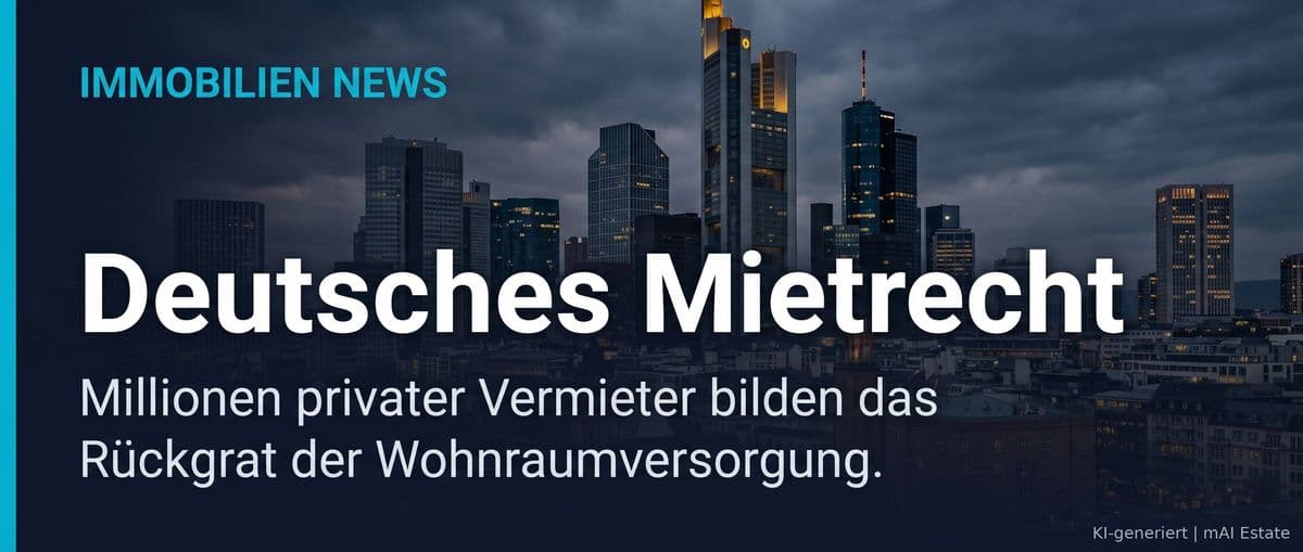Deutsches Mietrecht in der Diskussion: Droht eine Verdrängung privater Vermieter vom Markt? – Immobilienmarkt Deutschland | KI-generiert mAI Estate