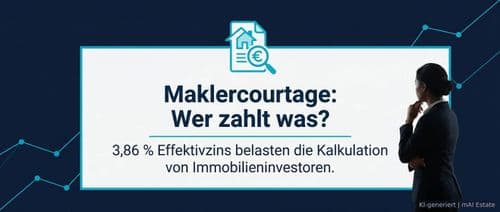 Maklercourtage: Wer zahlt was? – Immobilienmarkt Deutschland | KI-generiert mAI Estate