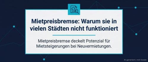 Mietpreisbremse: Warum sie in vielen Städten nicht funktioniert – Immobilienmarkt Deutschland | KI-generiert mAI Estate