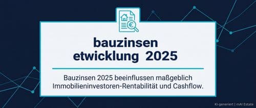 bauzinsen entwicklung 2025 – Immobilienmarkt Deutschland | KI-generiert mAI Estate