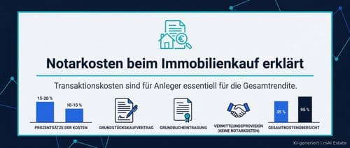 Notarkosten beim Immobilienkauf erklärt – Immobilienmarkt Deutschland | KI-generiert mAI Estate