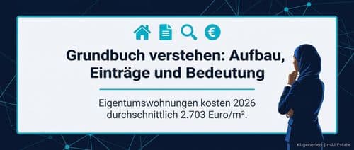 Grundbuch verstehen: Aufbau, Einträge und Bedeutung – Immobilienmarkt Deutschland | KI-generiert mAI Estate
