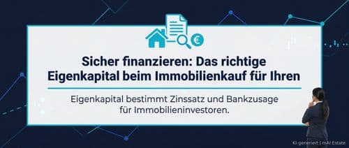 Sicher finanzieren: Das richtige Eigenkapital beim Immobilienkauf für Ihren Erfolg – Immobilienmarkt Deutschland | KI-generiert mAI Estate