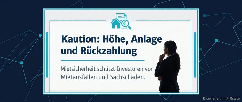 Kaution: Höhe, Anlage und Rückzahlung – Immobilienmarkt Deutschland | KI-generiert mAI Estate