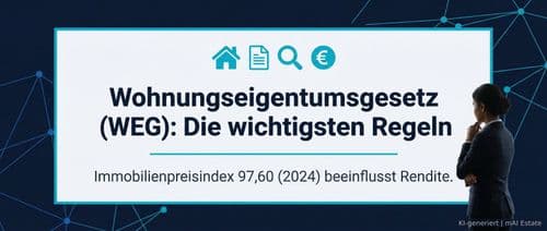 Wohnungseigentumsgesetz (WEG): Die wichtigsten Regeln – Immobilienmarkt Deutschland | KI-generiert mAI Estate