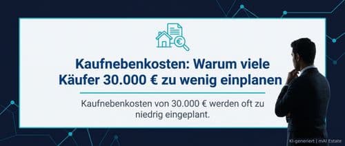 Kaufnebenkosten: Warum viele Käufer 30.000 € zu wenig einplanen – Immobilienmarkt Deutschland | KI-generiert mAI Estate